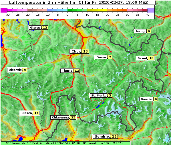 Temperatur, 27. 2. 2026