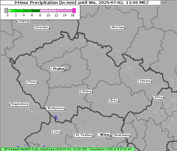 Niederschlag, 2. 7. 2025