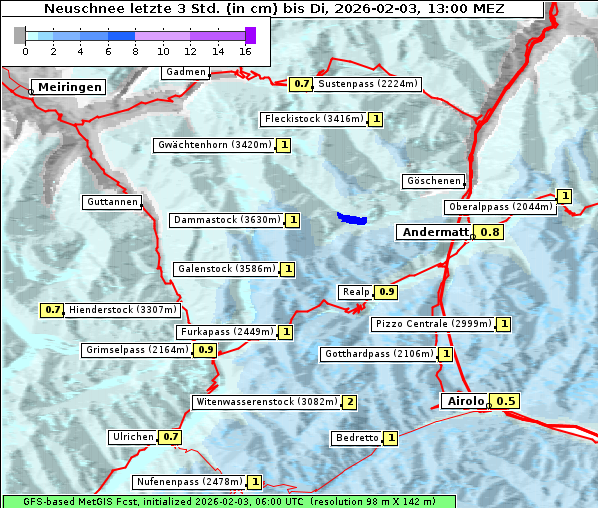 Neuschnee, 3. 2. 2026