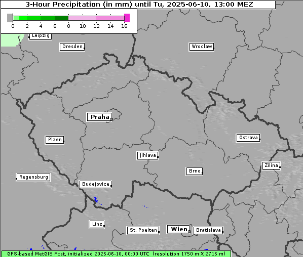 Niederschlag, 10. 6. 2025