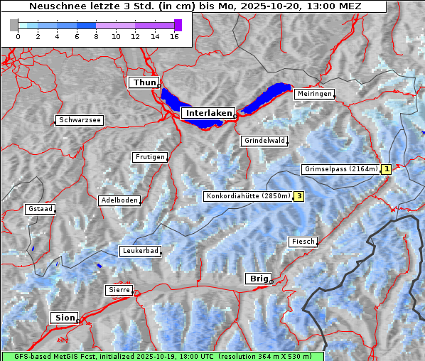 Neuschnee, 20. 10. 2025