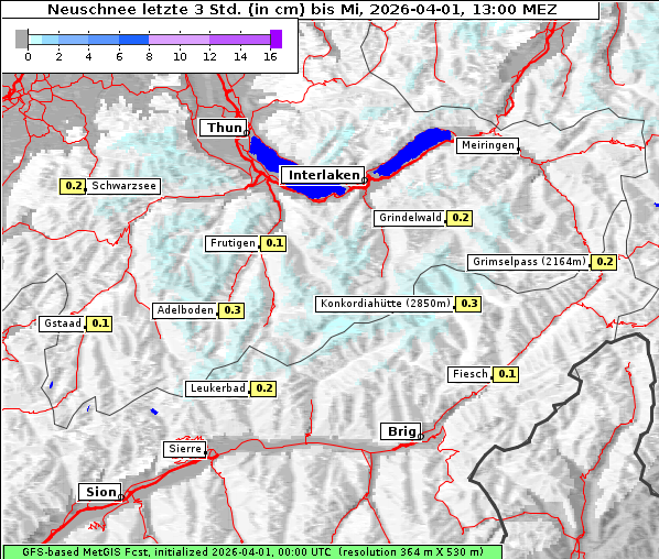 Neuschnee, 1. 4. 2026