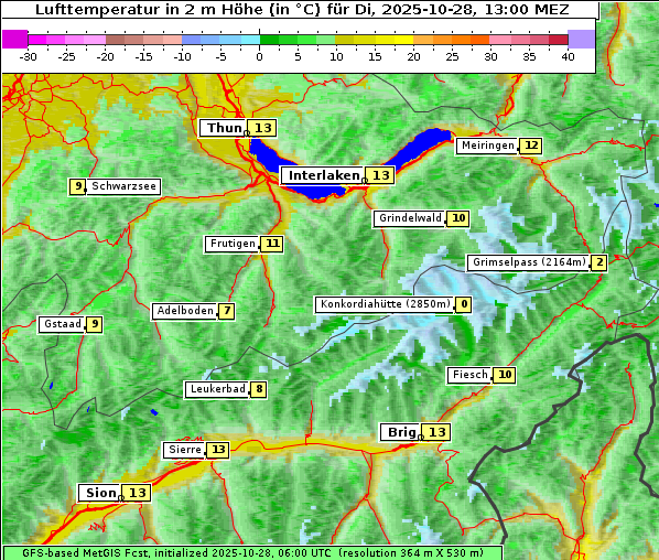 Temperatur, 28. 10. 2025