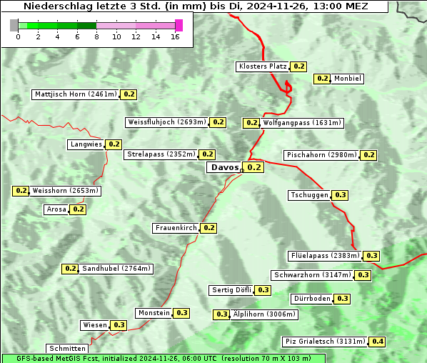 Niederschlag, 26. 11. 2024