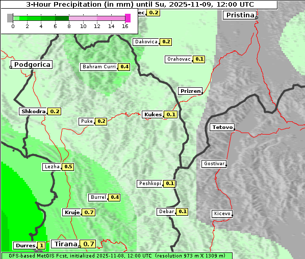 Niederschlag, 9. 11. 2025