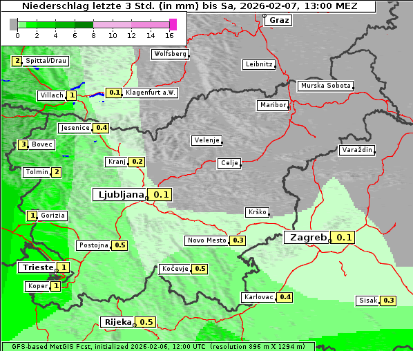Niederschlag, 7. 2. 2026