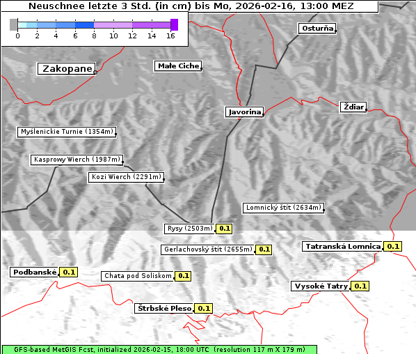 Neuschnee, 16. 2. 2026
