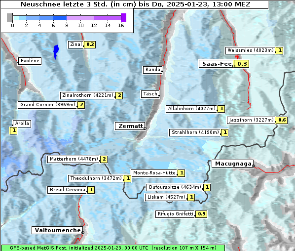 Neuschnee, 23. 1. 2025