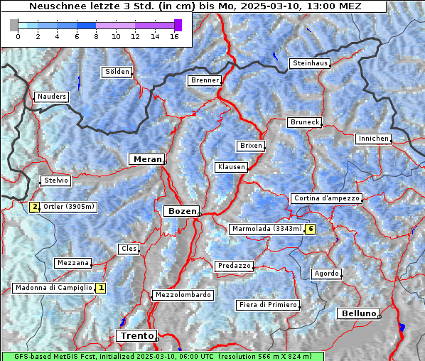 Neuschnee, 10. 3. 2025