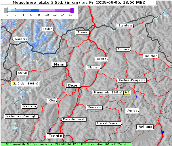 Neuschnee, 5. 9. 2025