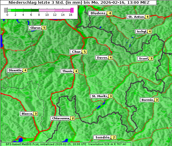 Niederschlag, 16. 2. 2026