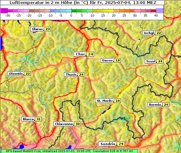 Temperatur, 4. 7. 2025