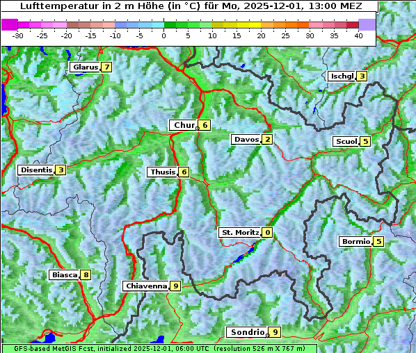 Temperatur, 1. 12. 2025