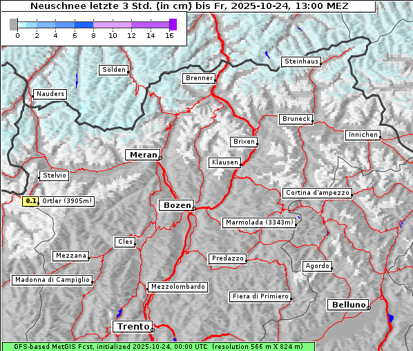 Neuschnee, 24. 10. 2025