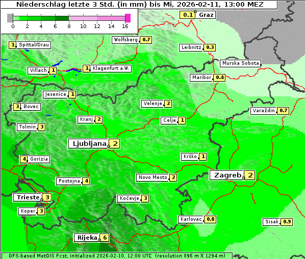Niederschlag, 11. 2. 2026