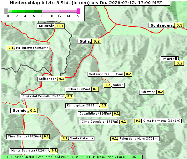 Niederschlag, 12. 3. 2026
