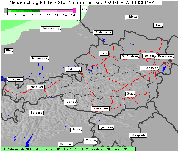 Niederschlag, 17. 11. 2024