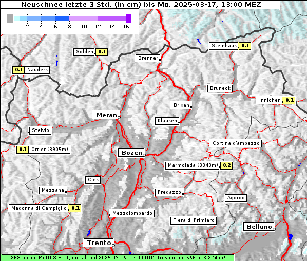 Neuschnee, 17. 3. 2025