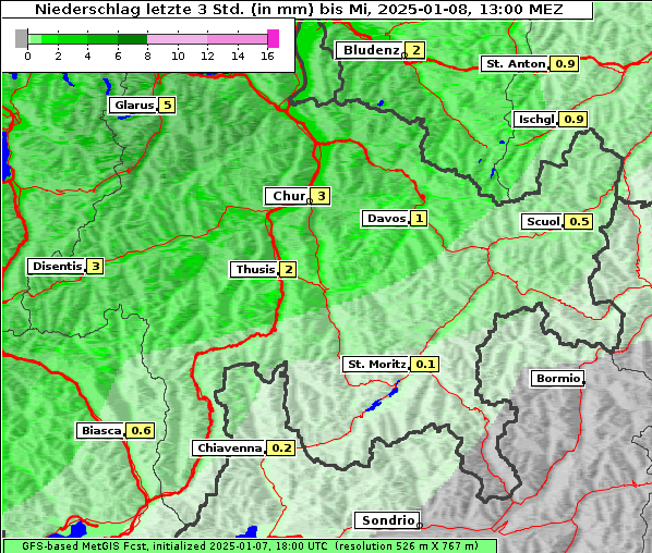 Niederschlag, 8. 1. 2025
