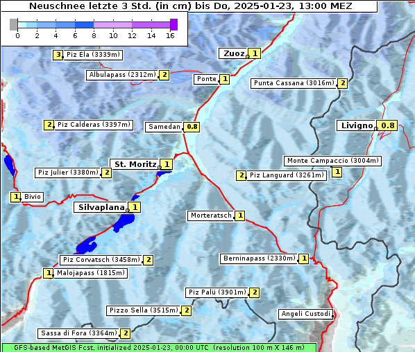 Neuschnee, 23. 1. 2025