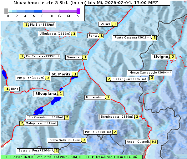 Neuschnee, 4. 2. 2026