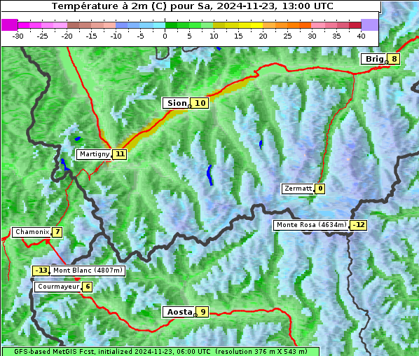 Temperatur, 23. 11. 2024