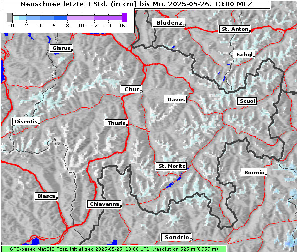 Neuschnee, 26. 5. 2025