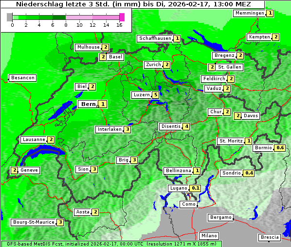Niederschlag, 17. 2. 2026