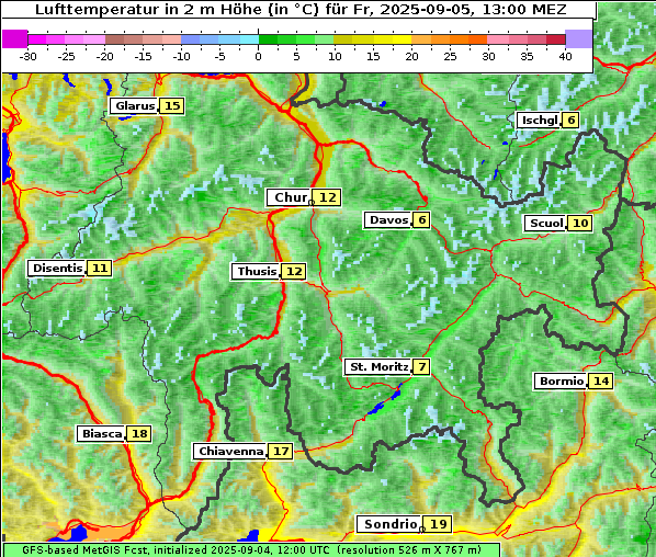 Temperatur, 5. 9. 2025