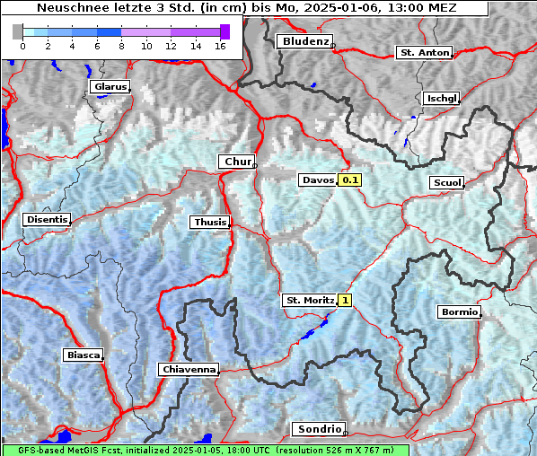 Neuschnee, 6. 1. 2025