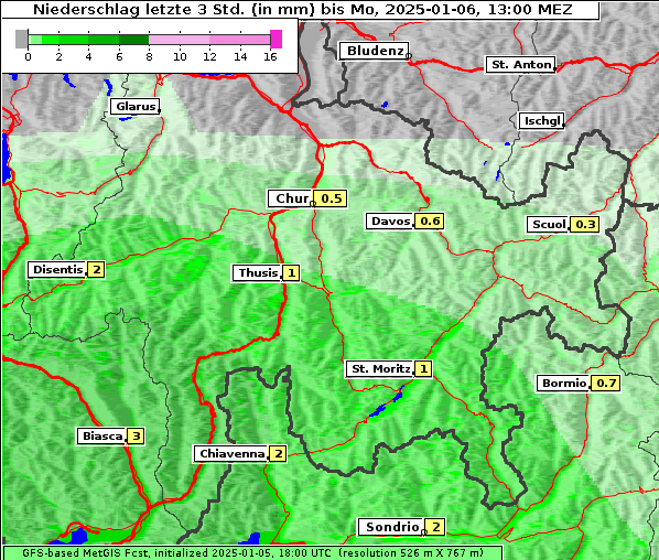 Niederschlag, 6. 1. 2025