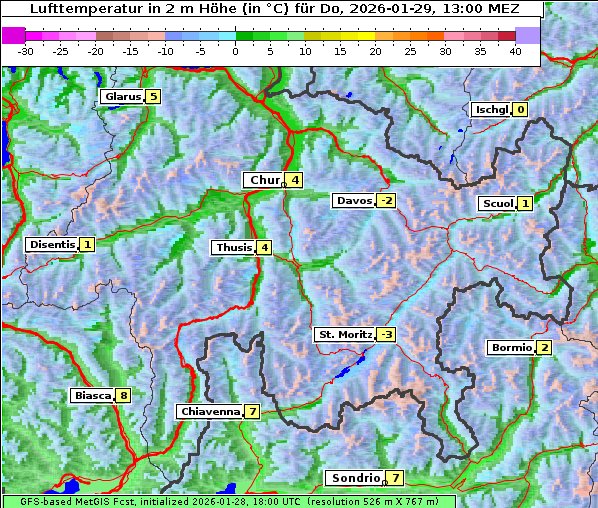 Temperatur, 29. 1. 2026