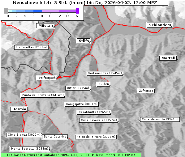 Neuschnee, 2. 4. 2026