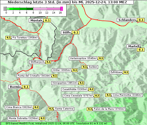 Niederschlag, 24. 12. 2025