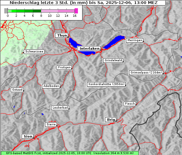 Niederschlag, 6. 12. 2025