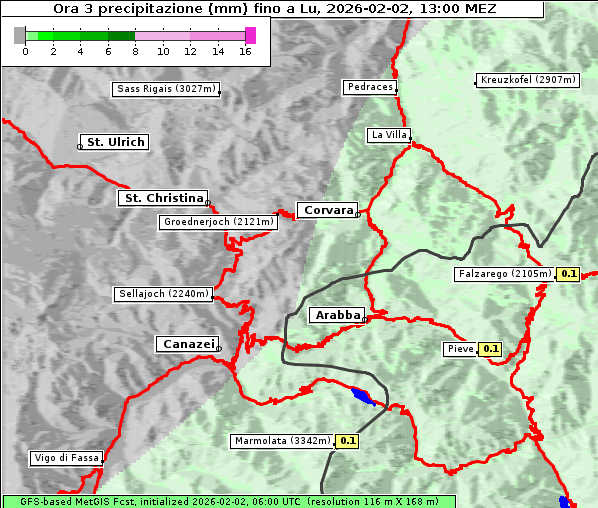 Niederschlag, 2. 2. 2026
