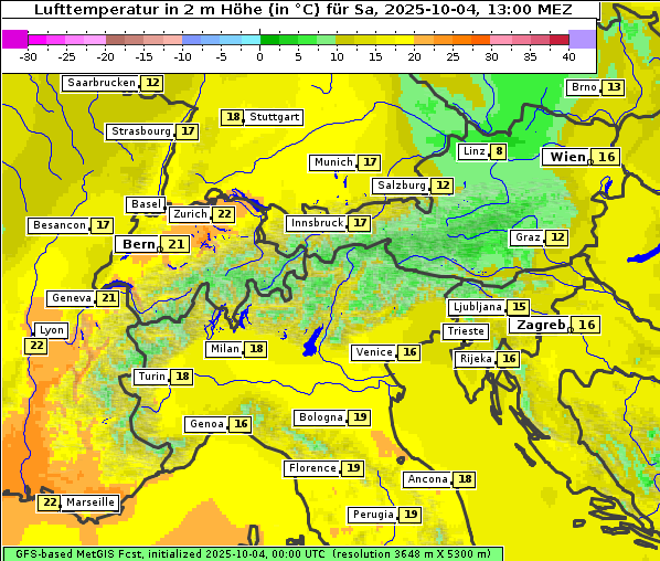 Temperatur, 4. 10. 2025