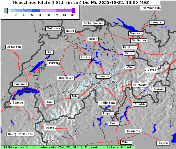 Neuschnee, 22. 10. 2025
