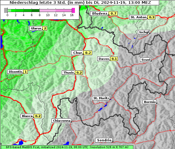 Niederschlag, 19. 11. 2024