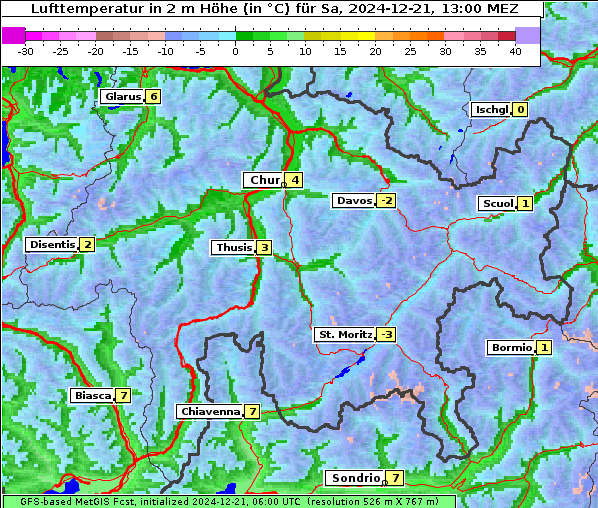 Temperatur, 21. 12. 2024