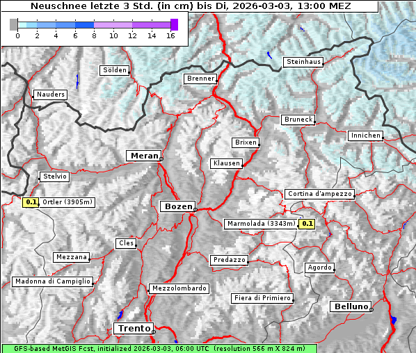 Neuschnee, 3. 3. 2026