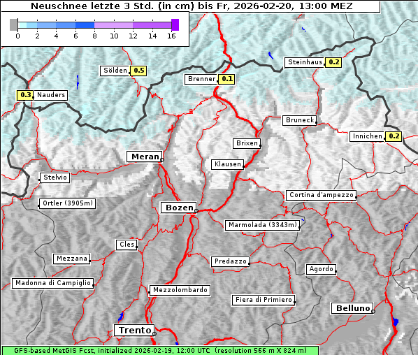 Neuschnee, 20. 2. 2026
