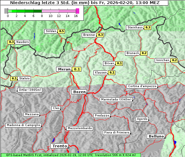 Niederschlag, 20. 2. 2026