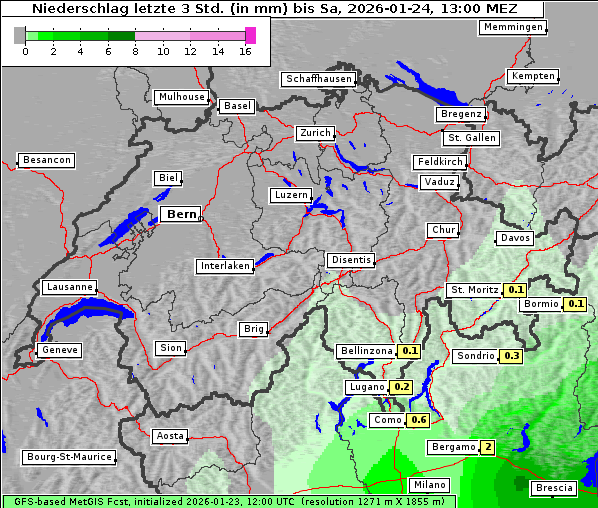 Niederschlag, 24. 1. 2026