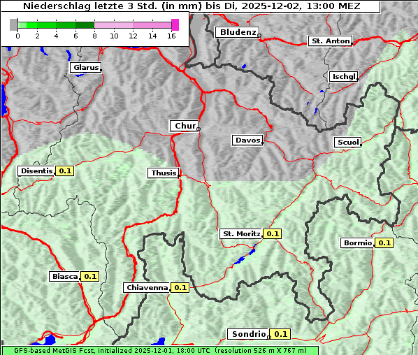 Niederschlag, 2. 12. 2025