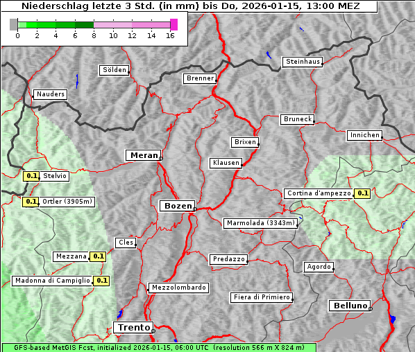 Niederschlag, 15. 1. 2026