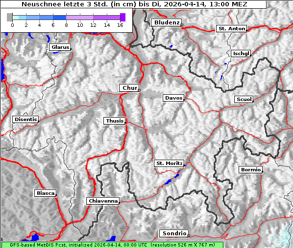 Neuschnee, 14. 4. 2026
