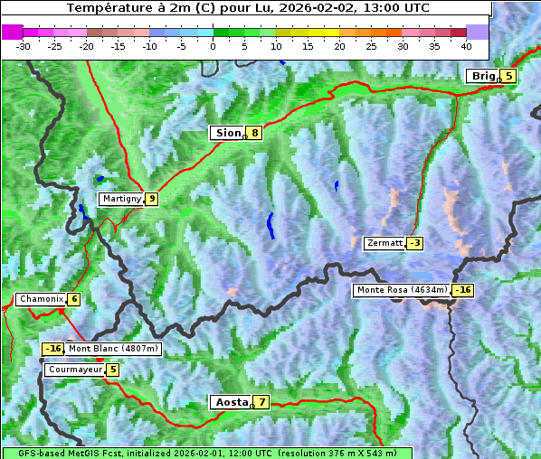 Temperatur, 2. 2. 2026