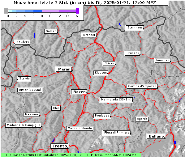 Neuschnee, 21. 1. 2025