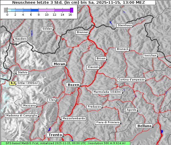 Neuschnee, 15. 11. 2025